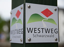 Schild Westweg Schwarzwald