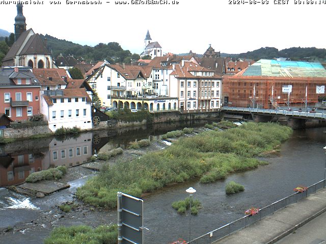 Ansicht Murgpartie - Gernsbach-Webcam
