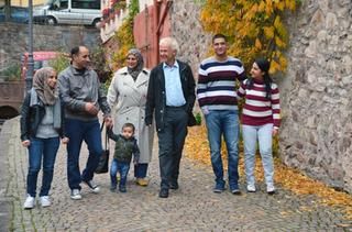 Flüchtlingsfamilie in der Waldbachstraße in Gernsbach