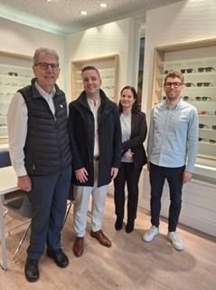 v.l.n.r.: Leo Hauser, Julian Christ, Nicoletta Arand, Simon Hauser