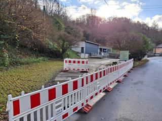 Parkplatzsperrung in Obertsrot. Parkplatzsperrung in Obertsrot.