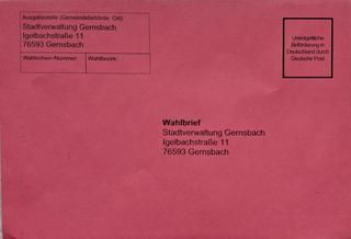Wahlbriefumschlag