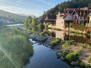 Murg und Häuser an der Murg