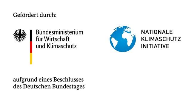 Ein Logo vom Klimaschutz und des Bundesministeriums für Wirtschaft