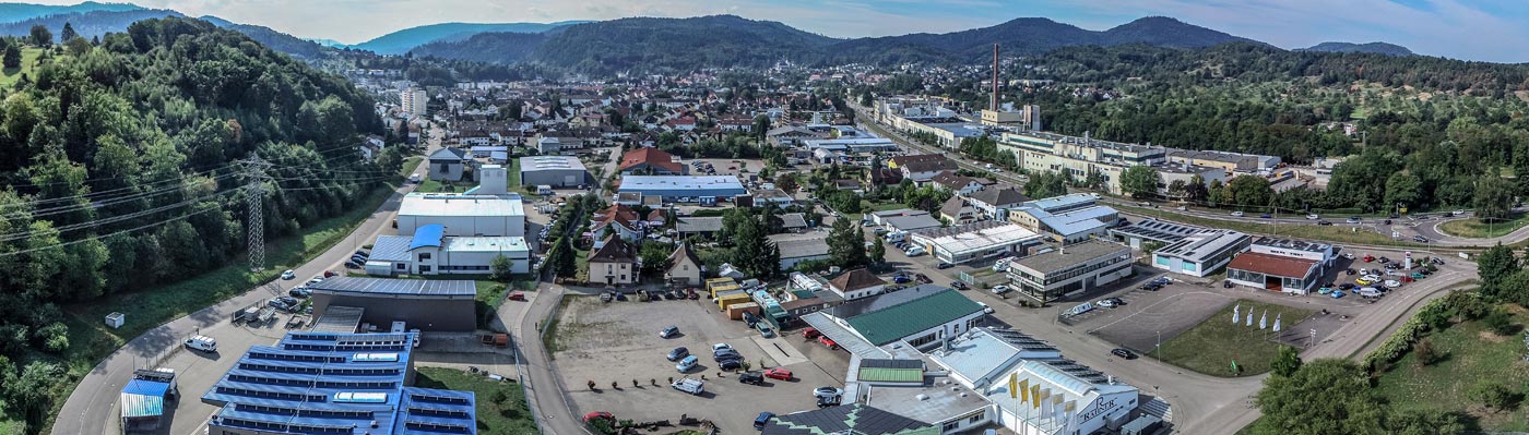 Gewerbegebiet Hillau - Foto: compusign.de Luftaufnahme Gewerbegebiet Hillau