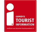 Logo i-Marke, Geprüfte Touristinformation ein Zertifikat des Deutschen Tourismus Verbands