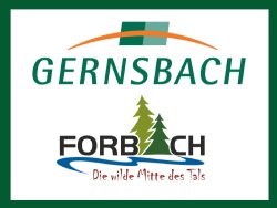 Interkommunale Zusammenarbeit zwischen Forbach und Gernsbach. Die Logos von Gernsbach und Forbach