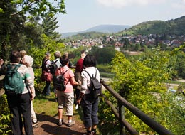 Wanderer bei der Engelskanzel