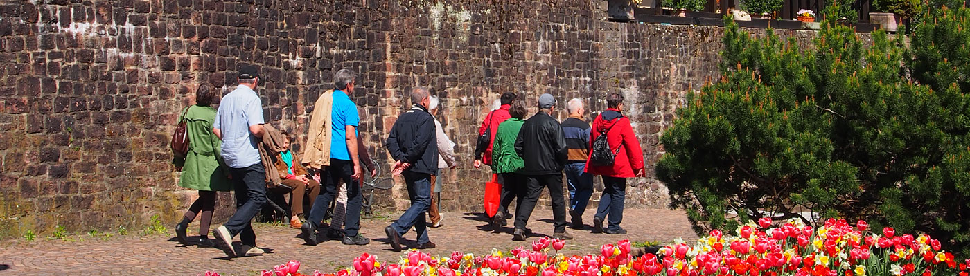 Stadtführung Menschen bei einer Stadtführung