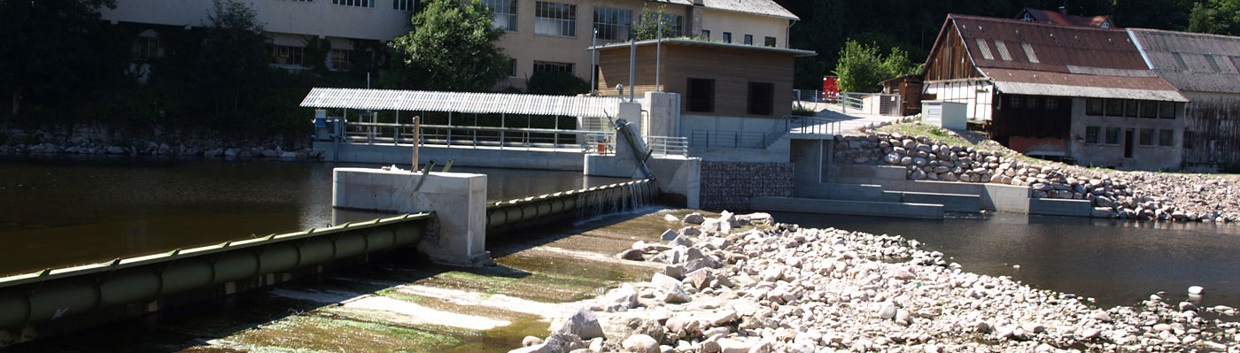 Wasserkraftanlage in der Murg Wasserkraftanlage in der Murg