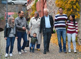 Flüchtlingsfamilie in Gernsbach