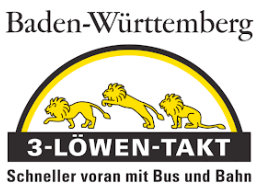 Logo 3-Löwen-Takt Baden-Württemberg Logo 3-Löwen-Takt Baden-Württemberg, schneller voran mit Bus und Bahn