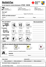 Notfall Fax für hör- und sprachbehinderte Menschen Notfall Fax für hör- und sprachbehinderte Menschen