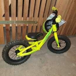 Kinderfahrrad in neongelb, neongrün