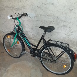 City Bike in schwarz, grün
