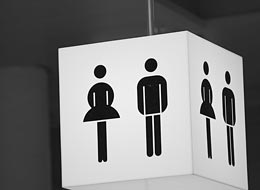 Symbol Toilette Toilette bei der Stadtbrücke