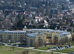 MediClin Rehazentrum Der Gebäudekomplex des MediClin Rehazentrums von oben