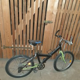 Kinder- und Jugendfahrrad in schwarz, grün