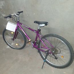 Mountainbike in violett