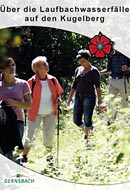 Titelseite Faltblatt Tourentipp Über die Laufbachwasserfälle auf den Kugelberg