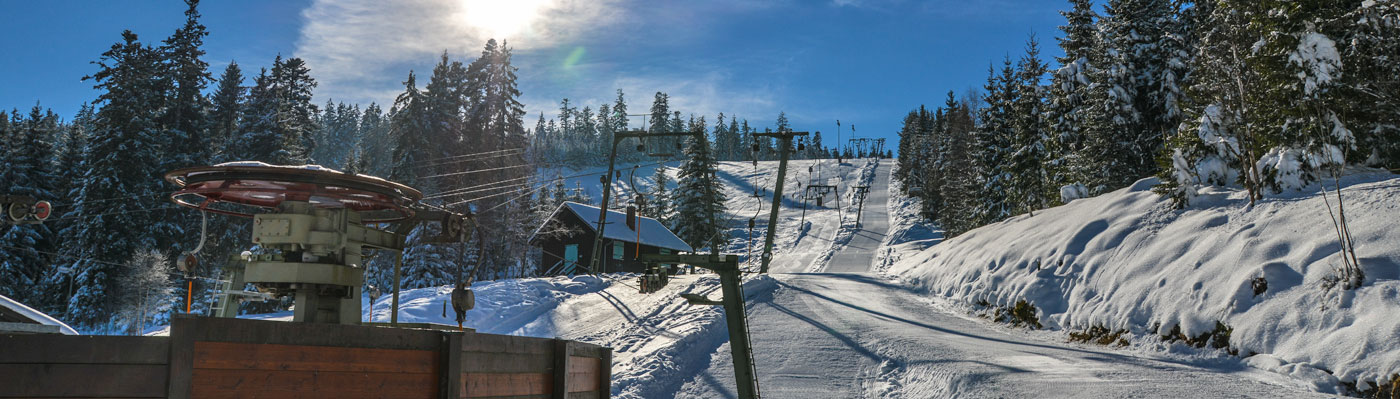 Blick auf Skilift Blick auf Skilift