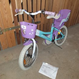 Kinderfahrrad in türkis, lila