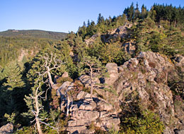Blick auf die imposanten Lautenfelsen - Foto: compusign.de