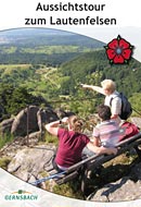 Titelseite Faltblatt Tourentipp Aussichtstour zum Lautenfelsen