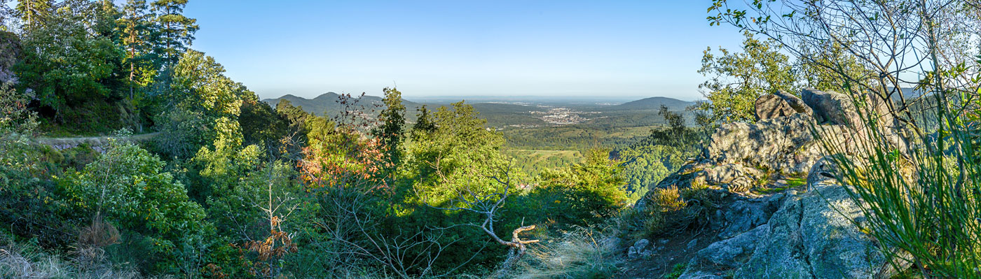 Naturschutzgebiet Lautenfelsen Aussicht vom Lautenfelsen auf das Murgtal